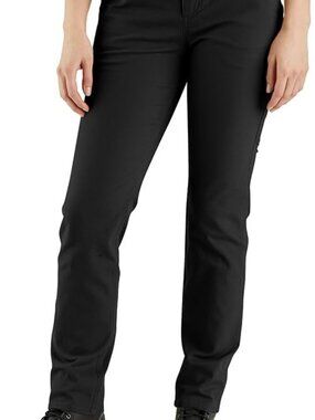 NWT Carhartt The Essential Canvas Work Pants Black 10